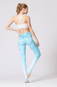 2025 personnalisé OEM imprimé femmes Yoga Fitness ensembles respirant Yoga Leggings et soutien-gorge de sport entraînement Spandex tissu ensemble - Product Image 4