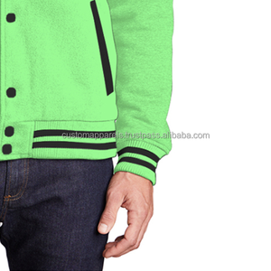 Warm <b>Lined</b> Cotton Varsity <b>Jacket</b> for Men Heavyweight <b>Fleece</b> Winter Bomber Streetwear - Product Image 6