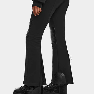 Combinaison de ski une pièce d'hiver pour femmes Combinaison de ski d'hiver rembourrée avec col en fourrure et rayure en V Combinaison de neige Vêtements de sport imperméables pour adultes - Product Image 6
