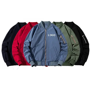 Chaqueta de bombardero bordada informal para hombre, chaqueta personalizada transpirable y cortavientos - Product Image 5