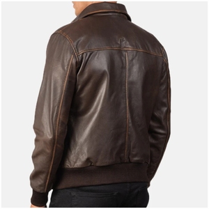 Vestes en cuir de vachette véritable entièrement personnalisées pour hommes Vestes en cuir pour hommes à bas prix - Product Image 4