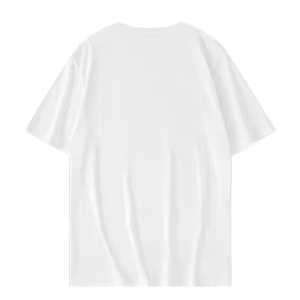 Impresión de bordado Camiseta de gran tamaño lisa de peso pesado de alta calidad Impresión de bordado Camiseta de algodón en blanco personalizada para hombres Ropa - Product Image 2