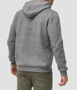 Sweat à capuche à épaules tombantes en polyester/coton, logo personnalisé brodé, sweat à capuche oversize en polaire pour hommes - Product Image 2