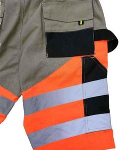 2025 ropa de trabajo de seguridad pantalones cortos reflectantes de alta visibilidad ropa de trabajo de seguridad pantalones cortos hombres ropa de construcción ropa de trabajo pantalones cortos - Product Image 2