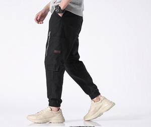 2025 personnalisé hommes pantalons coniques kaki cargo pantalons de jogging hommes jogger pantalons de survêtement pantalons de sport réfléchissants pour la sécurité de la mode - Product Image 3