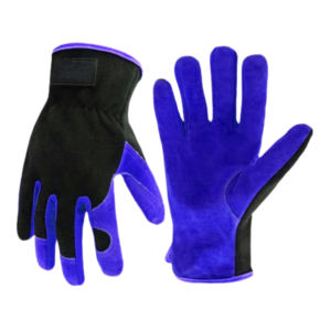 Gant de travail en cuir de vachette pleine fleur lisse et respirant avec spandex, poignet réglable, confortable, résistant à l'abrasion et réfléchissant - Product Image 2