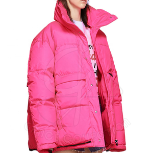 Impermeable abajo burbuja alta calidad grueso mujeres para patrón personalizado estilo moda Crop Top chaqueta acolchada - Product Image 4