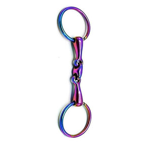 Anillo de alta calidad Snaffle Bit Horse Hierro sólido Boquilla de 5 pulgadas Entrenamiento Montar Bit Caballos Caballo ecuestre Tack Equipment - Product Image 5