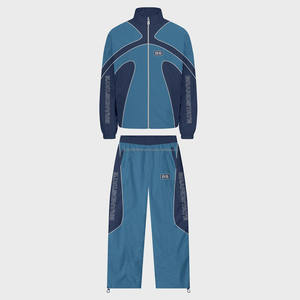 2025 grande taille de haute qualité coupe-vent décontracté été logo personnalisé ensemble coupe-vent en nylon pour hommes - Product Image 1