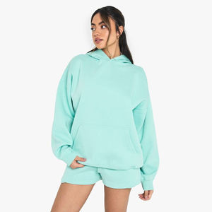 <b>Winter</b> New Arrival Customizable Loose Zip Front Hoodie Sweatshirt Women Long Sleeve <b>Tight</b> Waist Design Breathable Quick Dry - Product Image 1