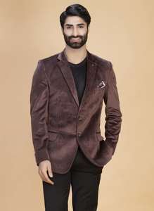 Blazer de Terciopelo de Lujo para Viajes, Eventos y Reuniones Informales, Disponible a Precio de Mayoreo - Product Image 3