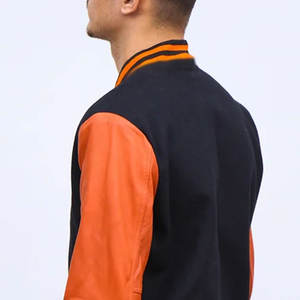 Veste universitaire fine pour homme, tendance, hiver, avec logo brodé personnalisé sur le devant, vente en gros - Product Image 4