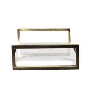 Nikkispride ถาดเสิร์ฟหินอ่อนพร้อมที่จับโลหะถาดโต๊ะเครื่องแป้งหรูหราสำหรับตกแต่งบ้าน - Product Image 2