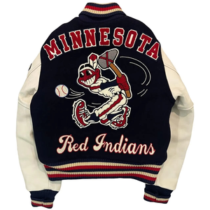 Fabricant OEM Offre Spéciale de haute qualité chenille broderie hiver hommes collège personnalisé Baseball Bomber veste 100% coton - Product Image 4