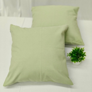 100% Cotton <b>Canvas</b> Cushion <b>Cover</b> Light Sage Green Heavy Duty Decorative Sofa Pillow Case Eco Friendly - Product Image 5