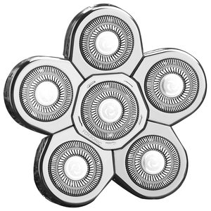Cabezal de Repuesto para Afeitadora Eléctrica con 6 Cuchillas, Recortadora Rotativa para Cara y Cuerpo, Lavable - Product Image 1