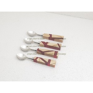 Ensemble de couverts de luxe 4 pièces cuillère couteau et fourchette ensembles de couverts en acier inoxydable pour les cadeaux de mariage de STAR CRAFT INDIA - Product Image 6