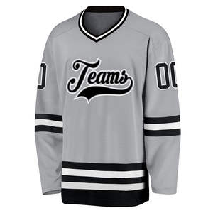 Jersey de Hockey sobre Hielo Personalizado, Impresión por Sublimación, Diseño de Logotipo, Adulto, Mejor Servicio OEM al por Mayor, 100% Poliéster Transpirable - Product Image 1