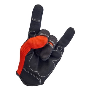 Guantes de seguridad de invierno con diseño personalizado de dos tonos para hombre, piel de oveja de poliéster importada elástica bidireccional para deportes al aire libre - Product Image 4