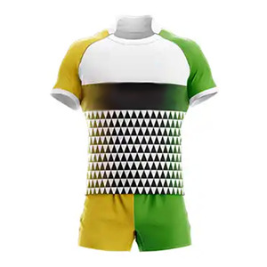 Uniforme de rugby pour adultes de qualité supérieure, personnalisable, classique, respirant, coupe ajustée, ensemble d'équipe, durable, extensible, léger, en polyester - Product Image 1