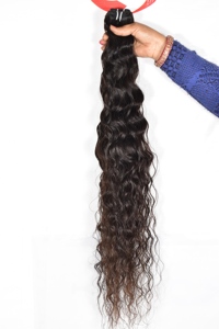 100% cheveux vierges indiens Remy non transformés cuticule noire naturelle alignée vague profonde tissage femmes en gros Extensions de cheveux humains - Product Image 4