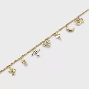 สร้อยข้อมือเพชรมอยส์ซอไนท์แบบคลาสสิกสร้อยข้อมือเพชรทอง14K สวยงามของขวัญสุดเพอร์เฟกต์ - Product Image 2