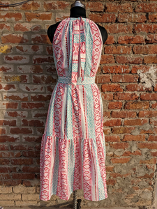 Hand Block Printed Maxi <b>Dress</b> <b>for</b> Summer Breathable Cotton Floral Print Handmade Casual Maxi <b>Dress</b> <b>For</b> <b>Women</b> - Product Image 4