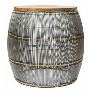 Mesa de centro de diseño único decorativa de Metal Chapado en cobre, suministro de muebles de sala de estar decorativos de gran tamaño para el hogar - Product Image 2