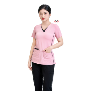 Stylish Modern sets medical scrubs uniform <b>nursing</b> hospital beauty salon work clothes clinic healthcare linen - Product Image 1