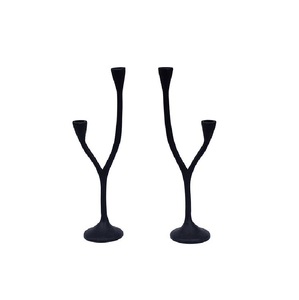 Candelabro de suelo de alambre de diseño Vintage de tendencia fresca de hierro forjado, candelabro de tamaño personalizado, Color de forma - Product Image 3