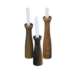 Bougeoir en bois de qualité exclusive bougeoir Design antique Table bougeoir décoratif en bois accessoires pour la maison - Product Image 6