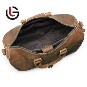 กระเป๋าใส่กระเป๋าเดินทางหนังสีน้ำตาลช็อกโกแลตสุดสัปดาห์ - Product Image 5