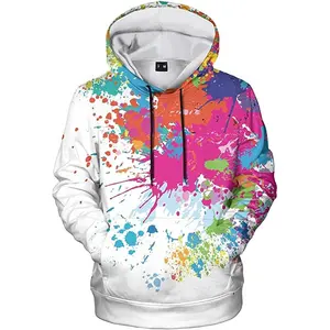 Áo Hoodie Ấm Áp Áo Chui Đầu Áo Chui Đầu Nữ Thiết Kế Tùy Chỉnh In Kỹ Thuật Số 3D Phi Giới Tính Áo Hoodie Thăng Hoa Cho Bé Gái OEM