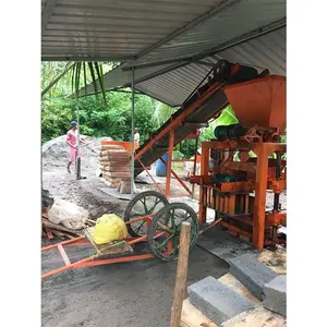 QTJ4-35 Block Machine Price Hot Business Earn Money At Home Get Paid To Work Online Block Brick Making Machinery 2024