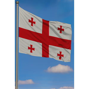 Customizable 3x5ft Georgia Outdoor <b>Flag</b> Printed Digital Techniques Nylon Polyester Silk Aluminum <b>Pole</b> Custom Logo Custom String - Product Image 3