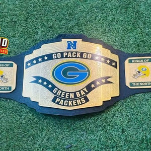 Cinturón de Campeonato de los Green Bay Packers para Adultos, Cómodo y Duradero, Tallas de Cintura Alta, Zinc de 2 mm y 4 mm - Product Image 1