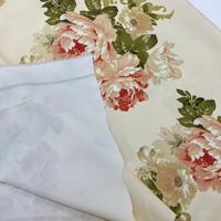 Personnalisé Nouveau Design Style Floral Européen Impression Numérique 96% Poly 4% Spandex Sergé Tissu Extensible dans les Deux Sens pour Robes et Rideaux