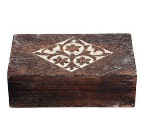 Caja de madera de mango de Venta caliente con diseño de grabado a mano decoraciones de vajilla de calidad para fiestas de Ramadán en casa - Product Image 1