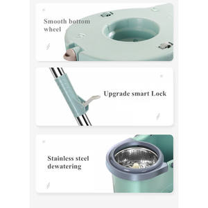 Mopa Giratoria Mágica Fácil de Usar con Mango Ajustable y Cabezal de Microfibra de Diseño Rectangular para una Limpieza Eficiente de Pisos (Venta al Por Mayor) - Product Image 6