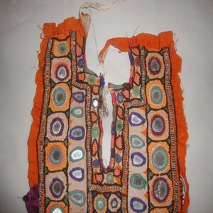 Vintage Afghan Baloch Yoke Mirror Work Patch XXL Women's Fashion Dress Embroidery <b>Islamic</b> <b>Clothing</b> Latest Style Abaya Dresses - Product Image 2