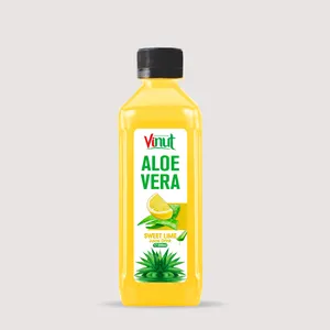 Vietnam fabrikasında yapılan tatlı kireç (gerçek bileşenden) ile 200ml VINUT sıcak satış Aloe Vera içeceği (OEM, ODM)