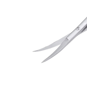 Meilleur matériau en acier inoxydable ciseaux à ressort à cuticules poignée lisse lame incurvée tranchante disponible couleur rose violet pour une utilisation en beauté - Product Image 6