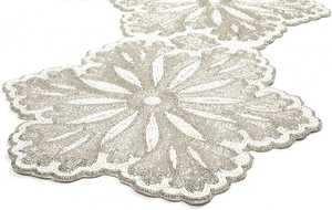 Dessous de verre en ardoise verte de 14 pouces faits à la main, tapis de table en verre perlé élégant et élégant pour la cuisine et l'ameublement de la maison - Product Image 6