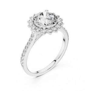 Anillo de Compromiso de Oro Amarillo de 14K con Diamante Cultivado en Laboratorio, Redondo, para Mujer |   1.98 Ct |   Certificado por IGI - Product Image 6