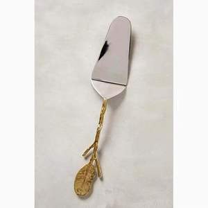 ชุดเครื่องตัดชีสสแตนเลสชุดเครื่องตัดชุบทองสำหรับงานแต่งงานเครื่องตัดชีสแบบโค้งงอมีด้ามจับที่ปาดเนย - Product Image 2