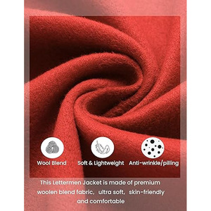 Sublimación personalizada Impreso Nombre del equipo y número College Varsity Chaquetas para hombres y mujeres High Street Men Chaquetas de poliéster - Product Image 5