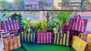 ถุงช้อปปิ้งไนลอนรีไซเคิลพลาสติกเป็นมิตรกับสิ่งแวดล้อมถุงช้อปปิ้งขนาดใหญ่แบบยั่งยืนทำจากโพลีโพรพิลีนจำนวนมากในอินเดีย - Product Image 5