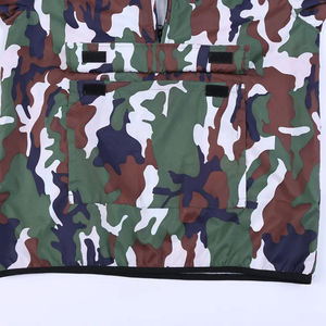 Chaqueta Cortavientos Impermeable Personalizable para Hombre, Cuello Alto, Logotipo Frontal, Grosor Estándar, Construcción Acolchada de Lona - Product Image 5