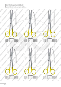 Tijeras quirúrgicas HYSTEREKTOMY Dean, borde de sierra curvada, tijeras de carburo de tungsteno, instrumentos quirúrgicos de 17 cm, acero inoxidable - Product Image 3