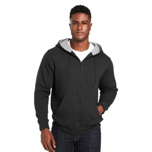 Sudadera con capucha deportiva para gimnasio con cremallera polar de invierno para hombre - Product Image 3